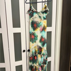 Floral Ruffle Maxi Dress